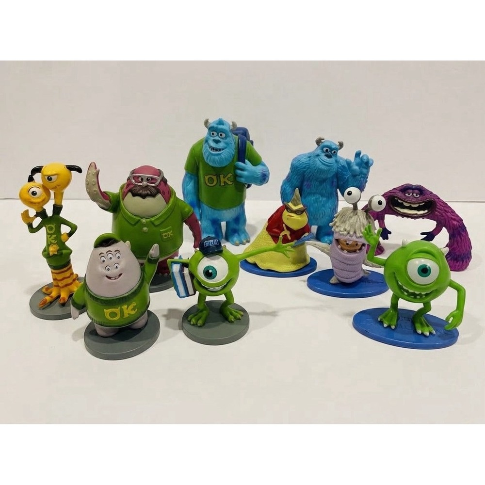 Disney Pixar Monsters University Figurine Lot Oozma Kappa Sulley Mike Art
